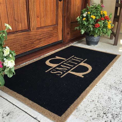 personalized outdoor doormat